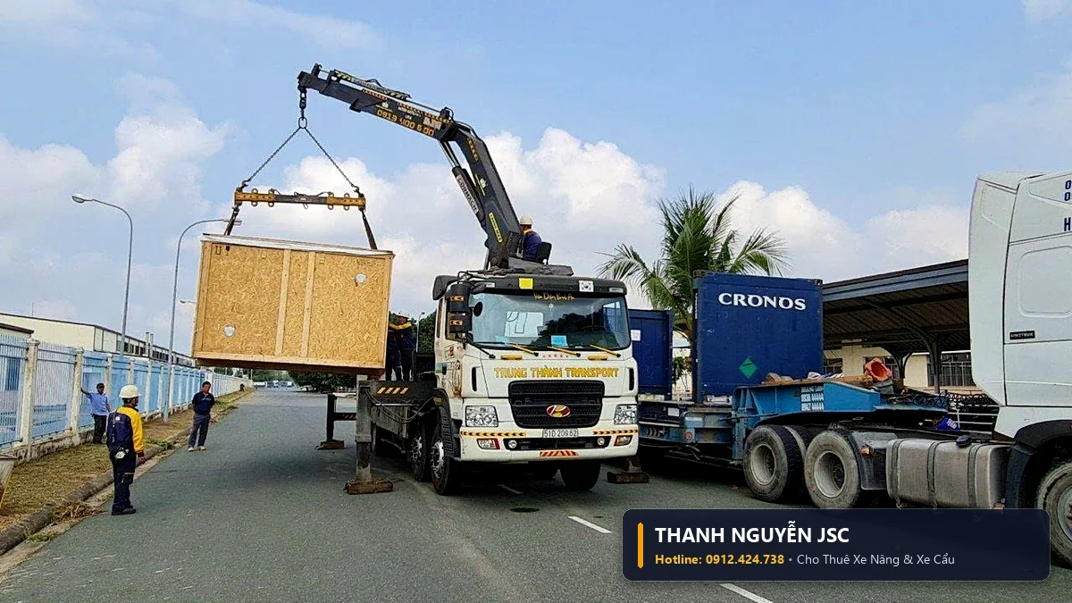 Dự án xe nâng xe cẩu thực tế tại Hải Dương